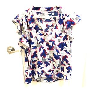 Halogen Ruffle Sleeve Blouse